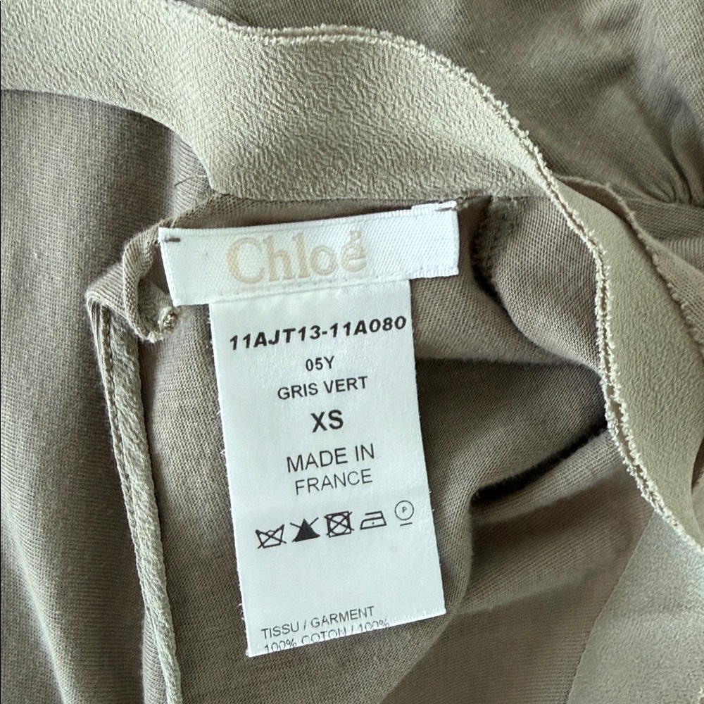 Chloe  Women's  long sleeve Top, tshirt made in France, Size XS - Picture 11 of 13